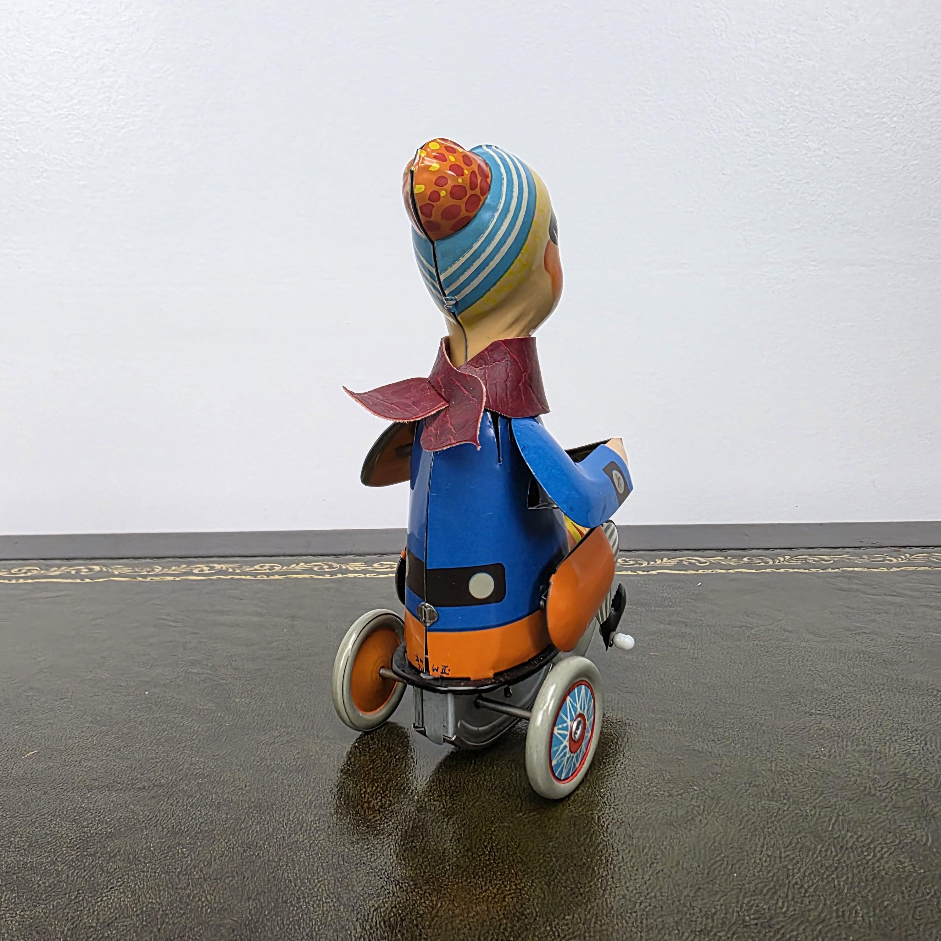 Kovap Retro Boy on a Tricycle Wind Up Tin Toy | Boxed Clockwork Model Czech Collectors