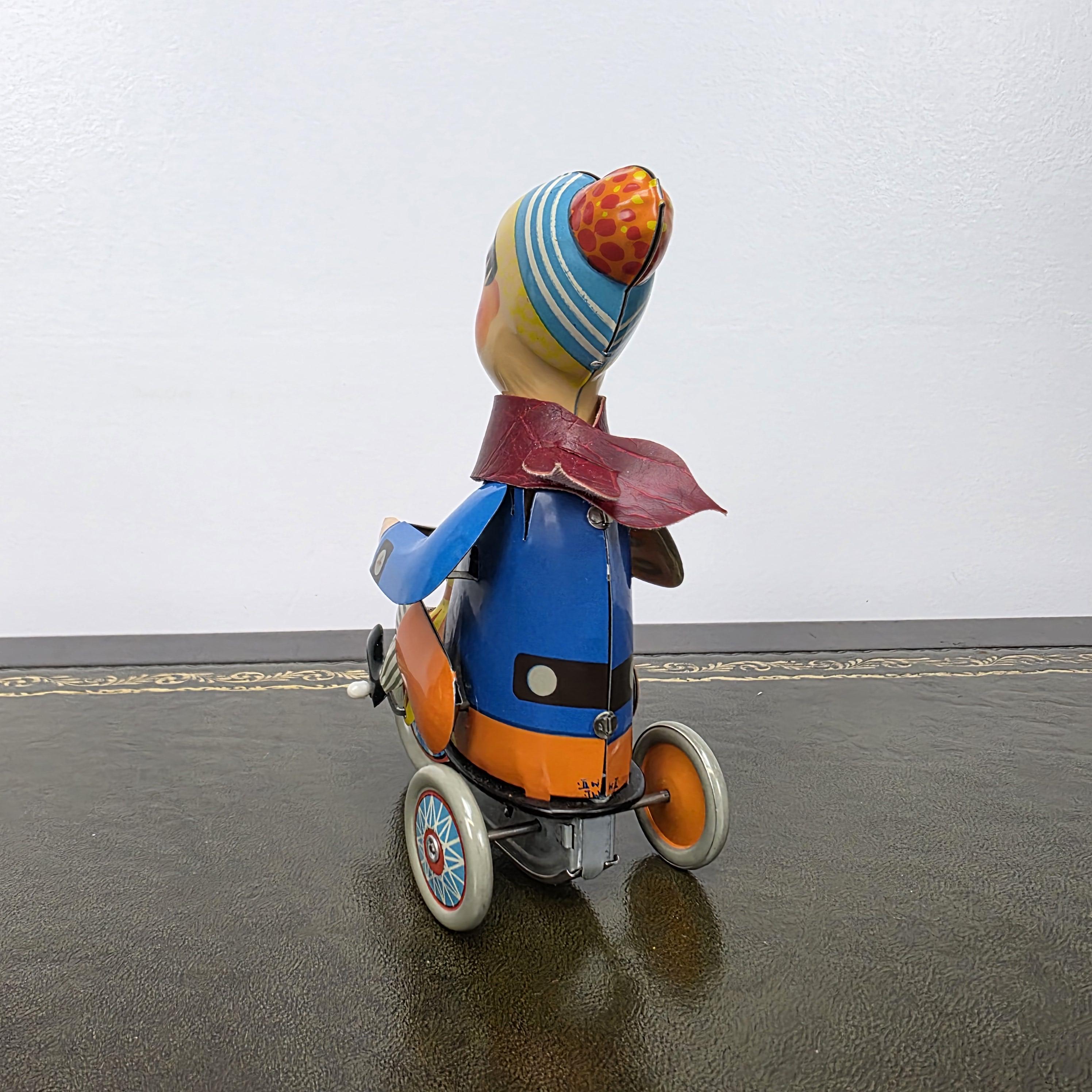 Kovap Retro Boy on a Tricycle Wind Up Tin Toy | Boxed Clockwork Model Czech Collectors