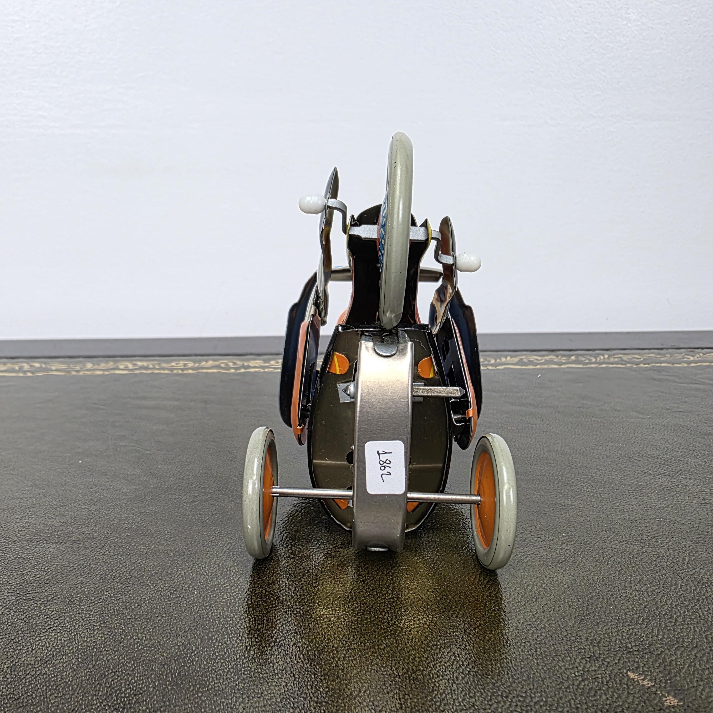 Kovap Retro Boy on a Tricycle Wind Up Tin Toy | Boxed Clockwork Model Czech Collectors
