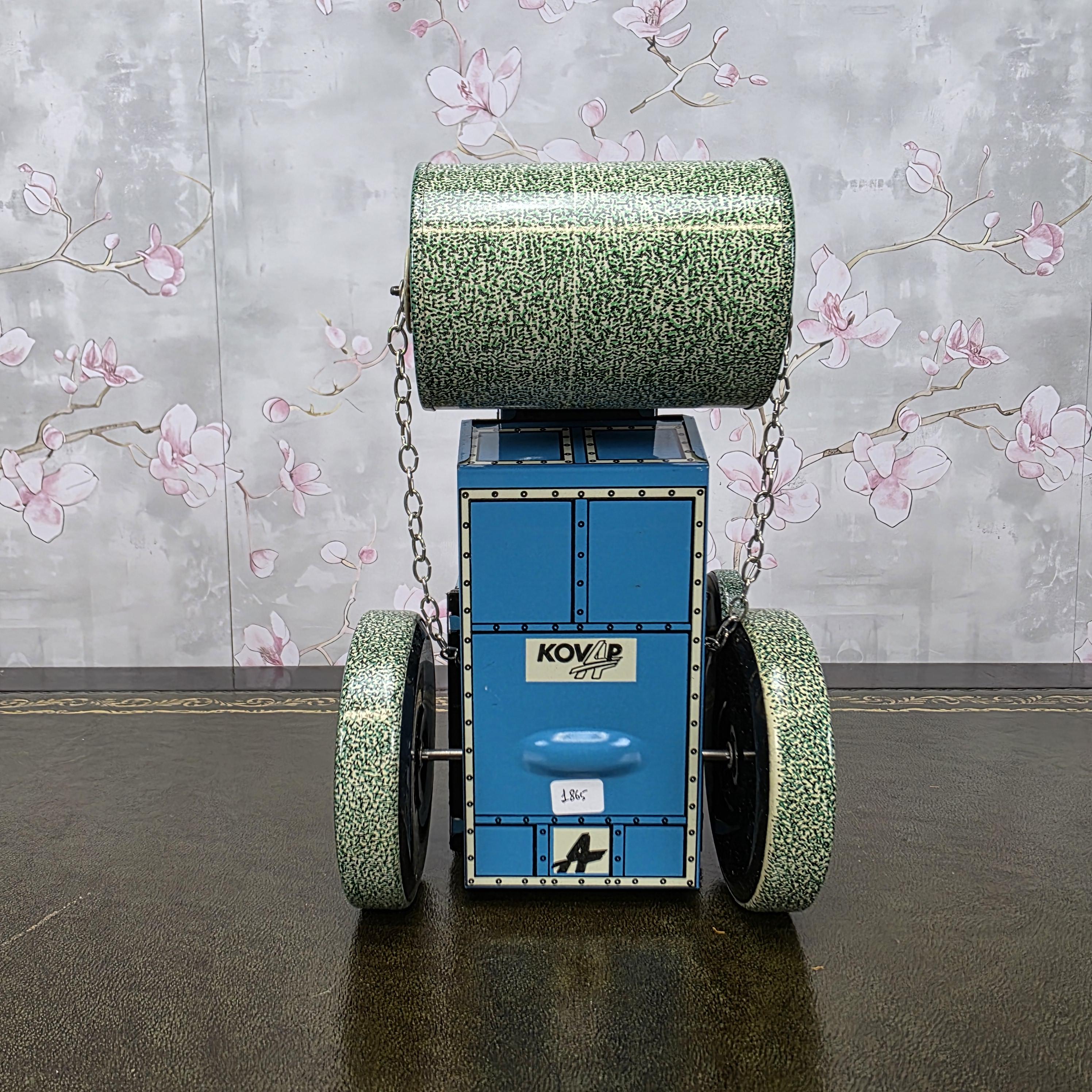 Vintage Tin Wind Up Road Roller Toy | KOVAP Retro 1927 | Made in Czech Republic