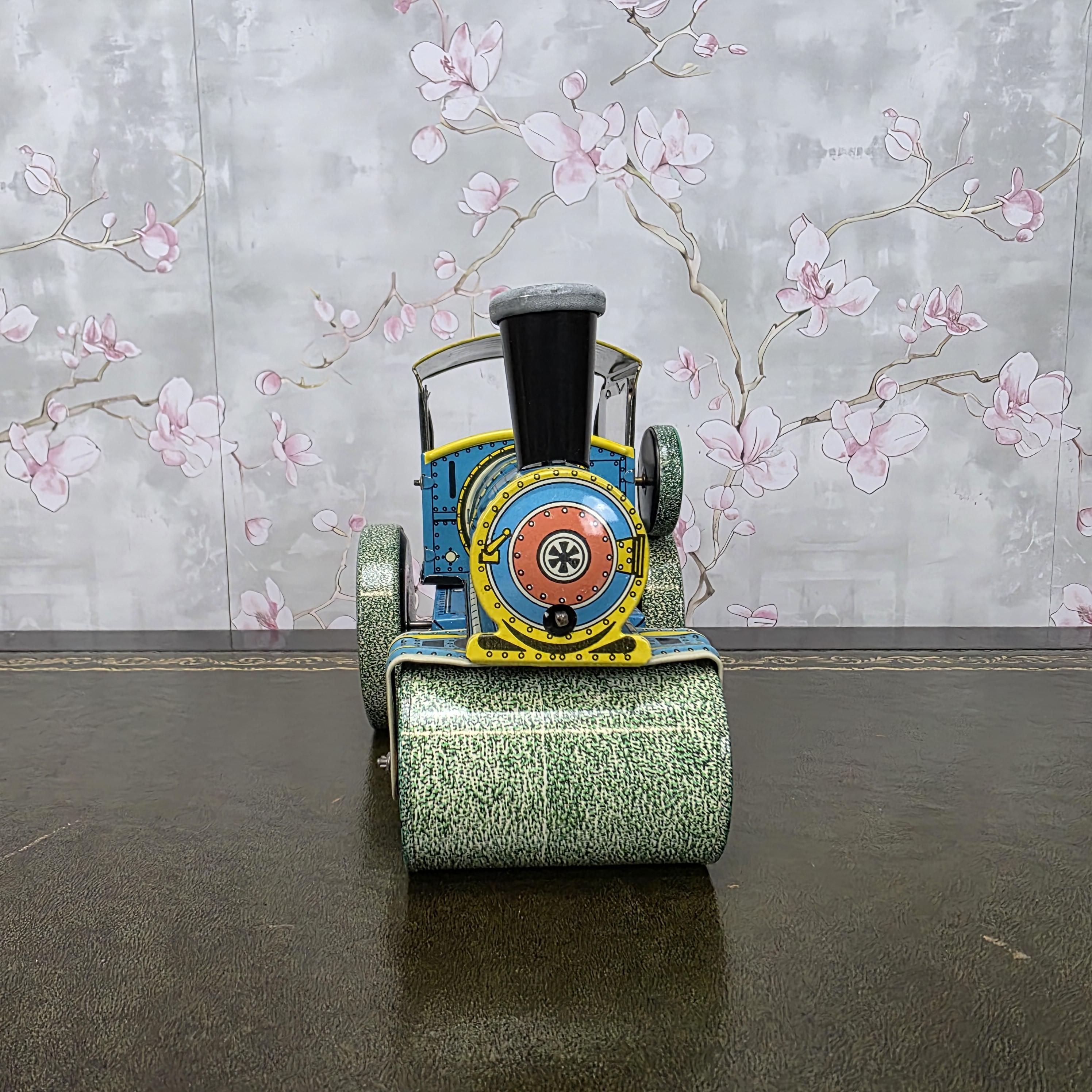 Vintage Tin Wind Up Road Roller Toy | KOVAP Retro 1927 | Made in Czech Republic