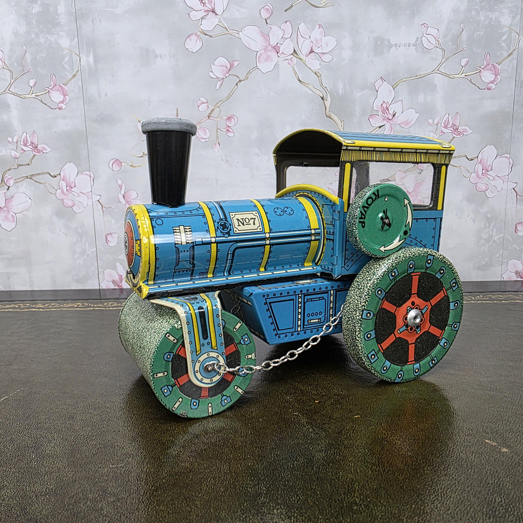 Vintage Tin Wind Up Road Roller Toy | KOVAP Retro 1927 | Made in Czech Republic