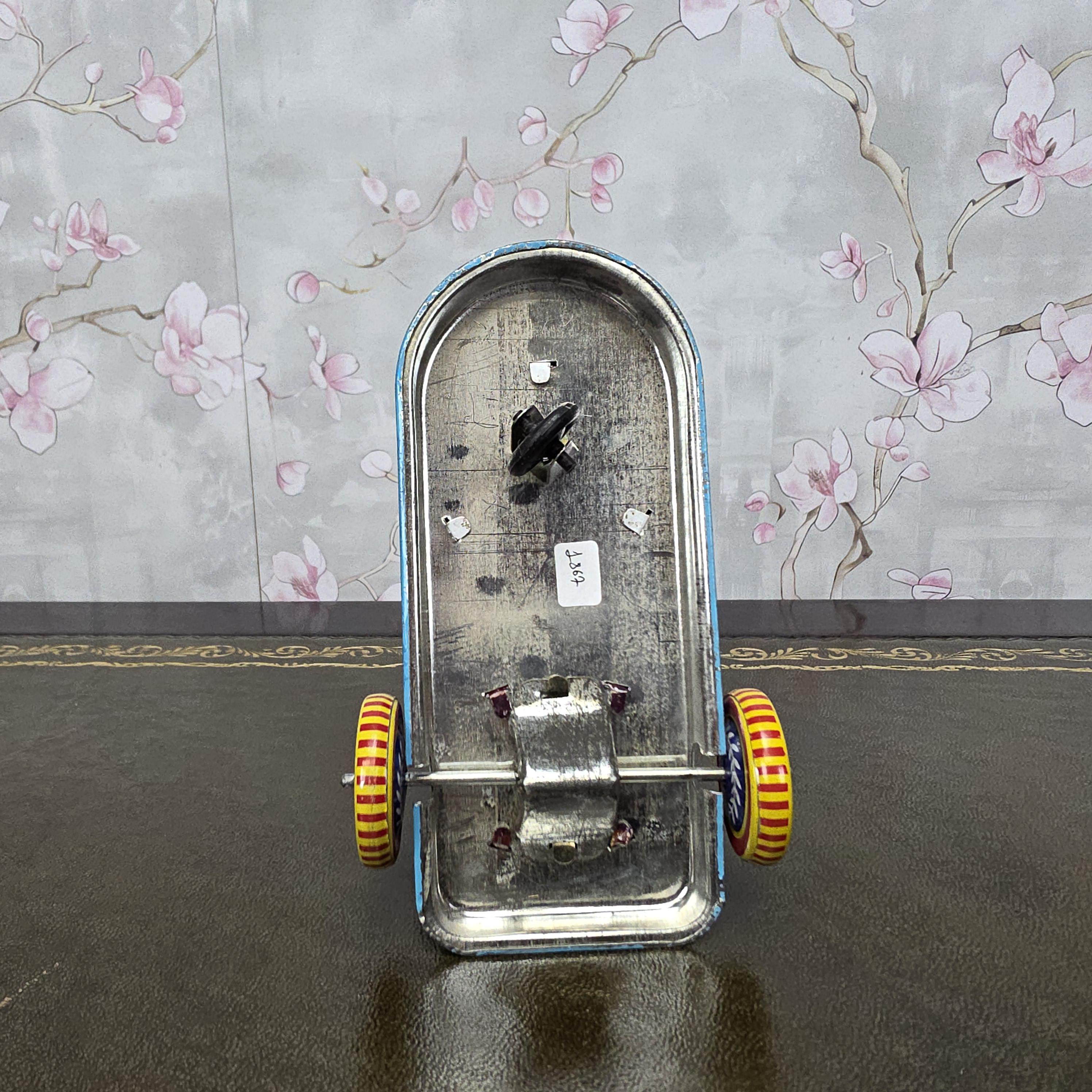 Vintage Tin Wind Up Panda Drummer MS565 Mechanical Toy With Original Box 1960s Collectible