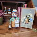 Vintage Wind Up Tin Dog Bell Ringer MS362 Mechanical Collectible With Box Clockwork Figure