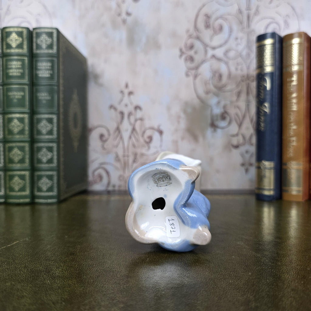 Vintage Casades Boy with Fish Porcelain Figurine | Spanish Vintage Collectible Sculpture Fisherman Child