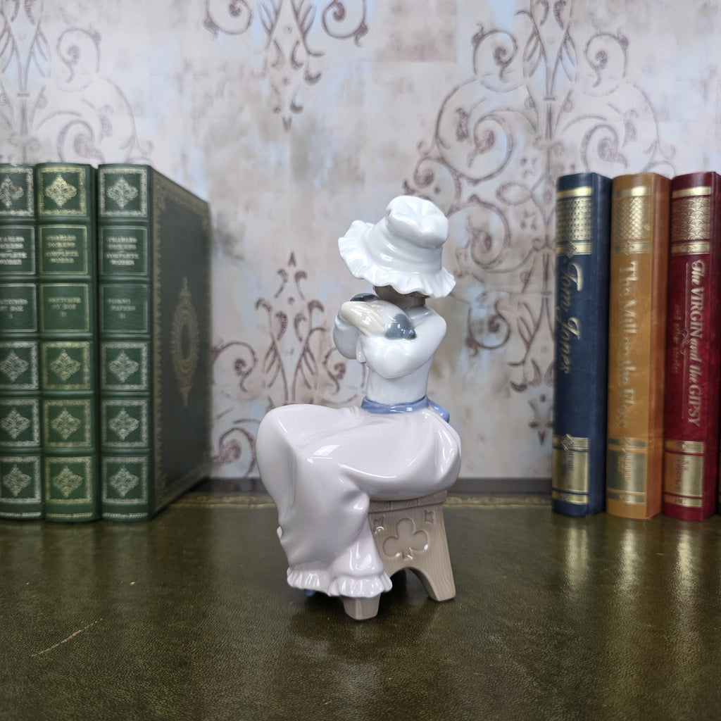 Nao by Lladro Girl with Puppy Figurine | Hand Made Spain Porcelain Vintage 1980s Collectible
