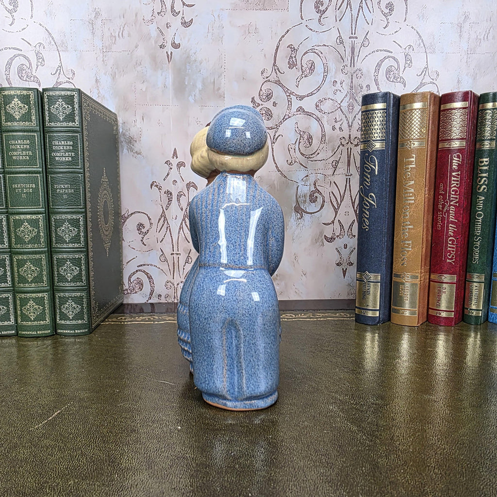JIE Gantofta Swedish Couple Figurine | Vintage Scandinavian Terracotta Folk Art Statue Nordic Decor