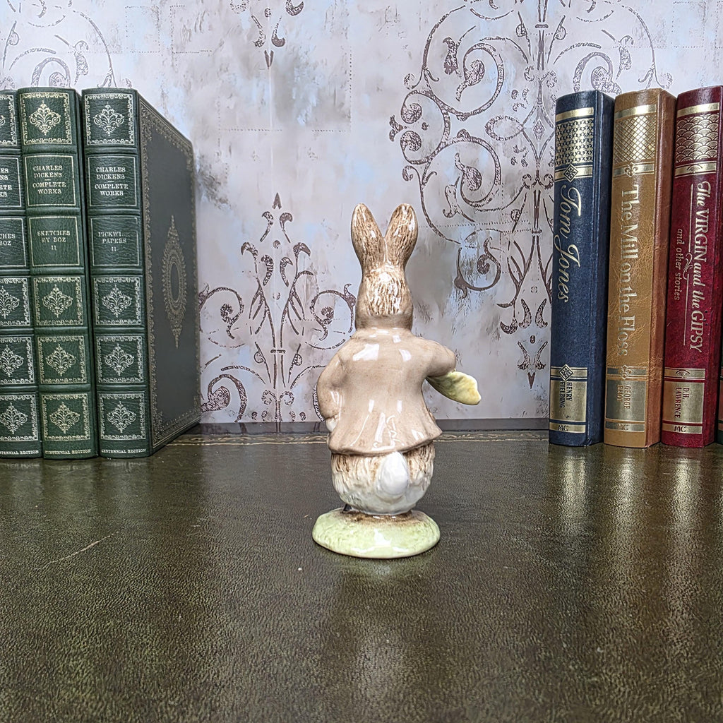 Royal Albert Benjamin Ate a Lettuce Leaf Figurine | 1992 Beatrix Potter Figure Storybook Bunny