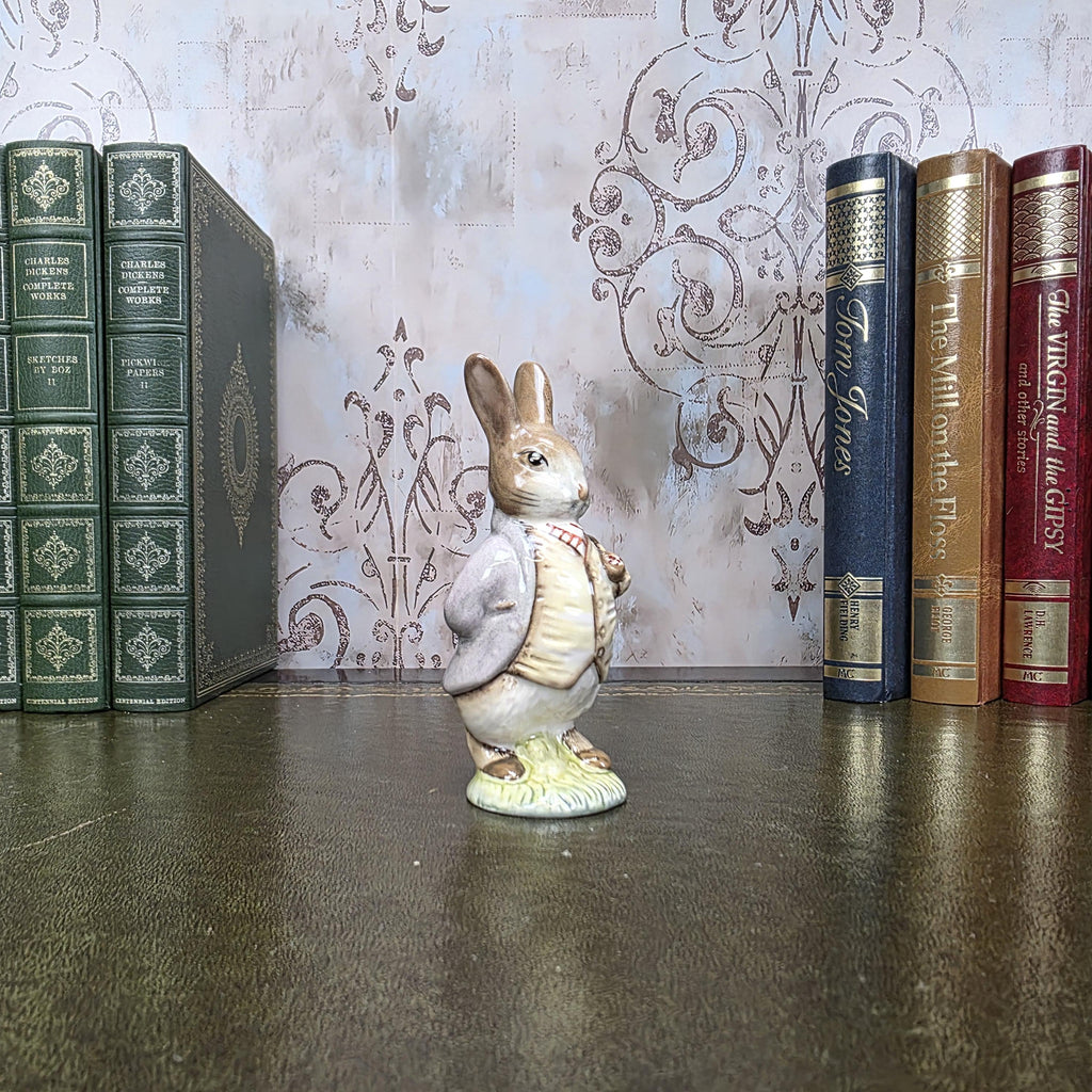 Royal Albert Mr Benjamin Bunny Figurine | 1985 Beatrix Potter Bone China Figure Classic Storybook