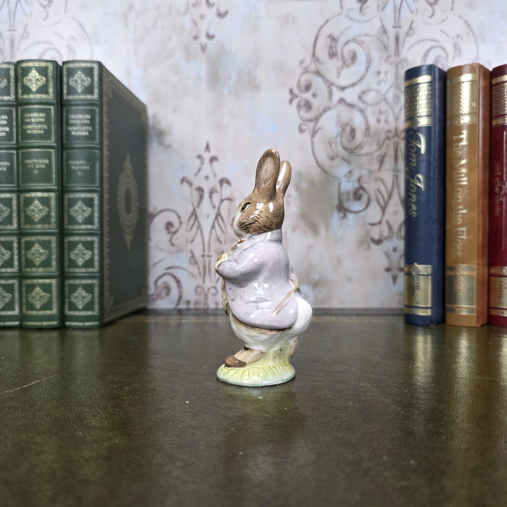 Royal Albert Mr Benjamin Bunny Figurine | 1985 Beatrix Potter Bone China Figure Classic Storybook