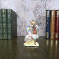 Royal Albert Jemima Puddleduck with Foxy Whiskered Gentleman Figurine | 1989 Bone China Figure