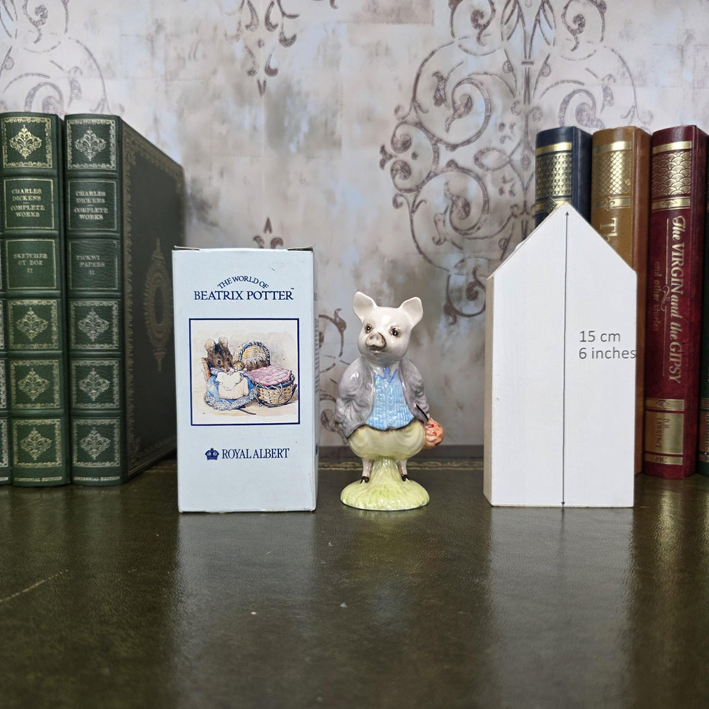 Royal Albert Pigling Bland Figurine Beatrix Potter | 1989 English Bone China | Boxed Collectible Figure