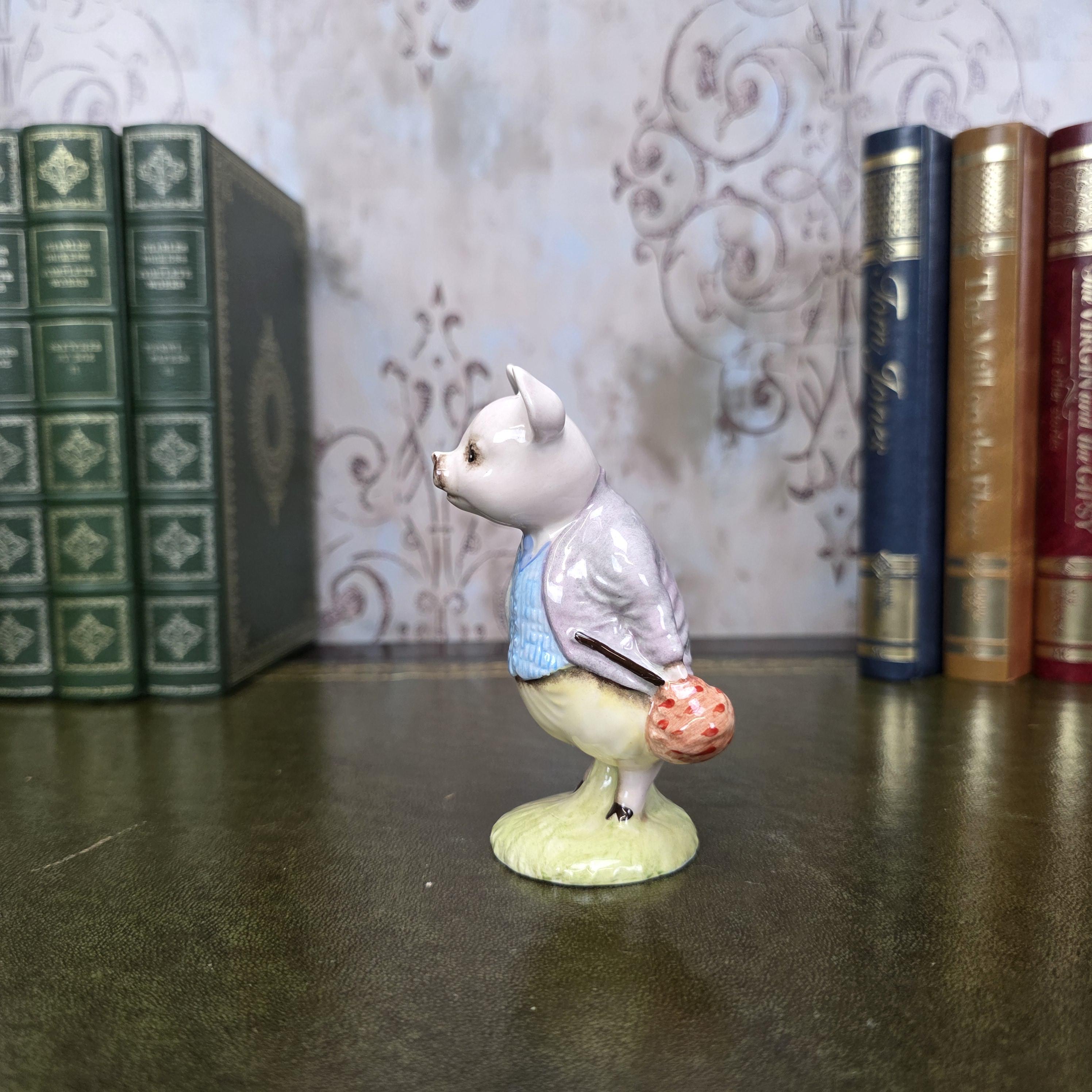 Royal Albert Pigling Bland Figurine Beatrix Potter | 1989 English Bone China | Boxed Collectible Figure