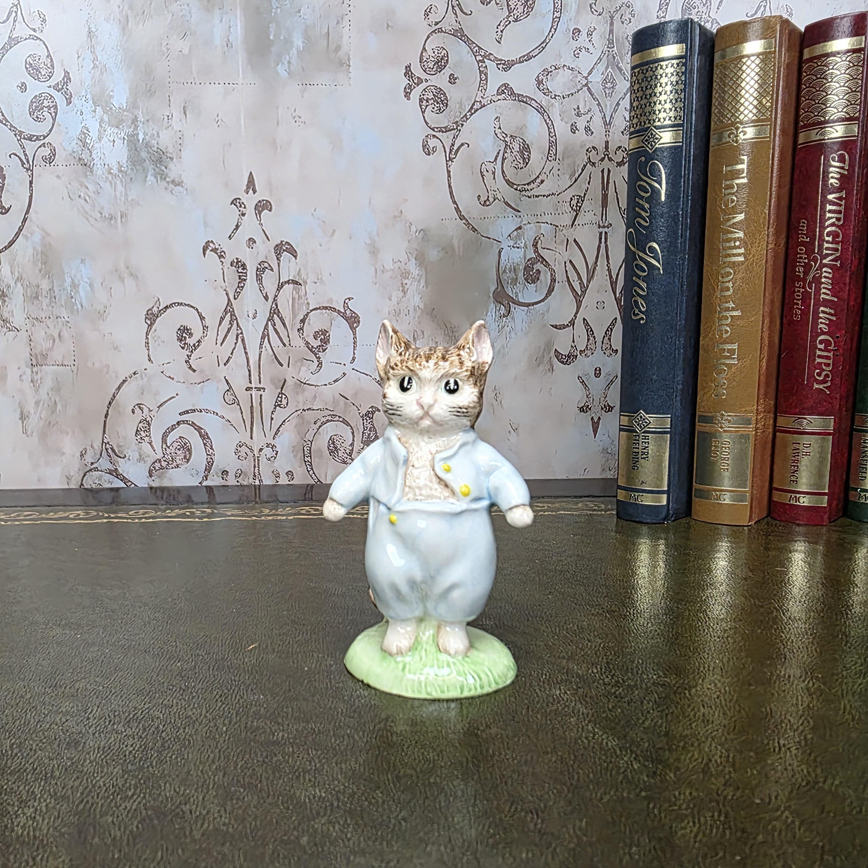 Royal Albert Tom Kitten Figurine Beatrix Potter | 1989 English Bone China | Boxed Collectible Figure