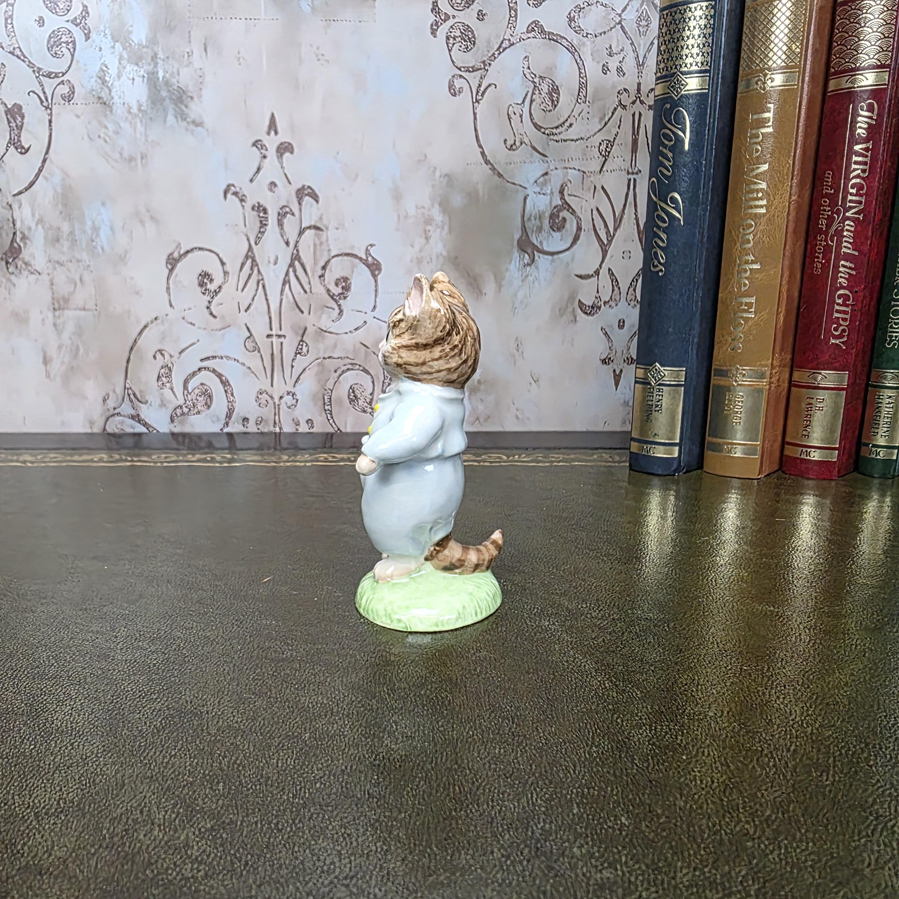 Royal Albert Tom Kitten Figurine Beatrix Potter | 1989 English Bone China | Boxed Collectible Figure