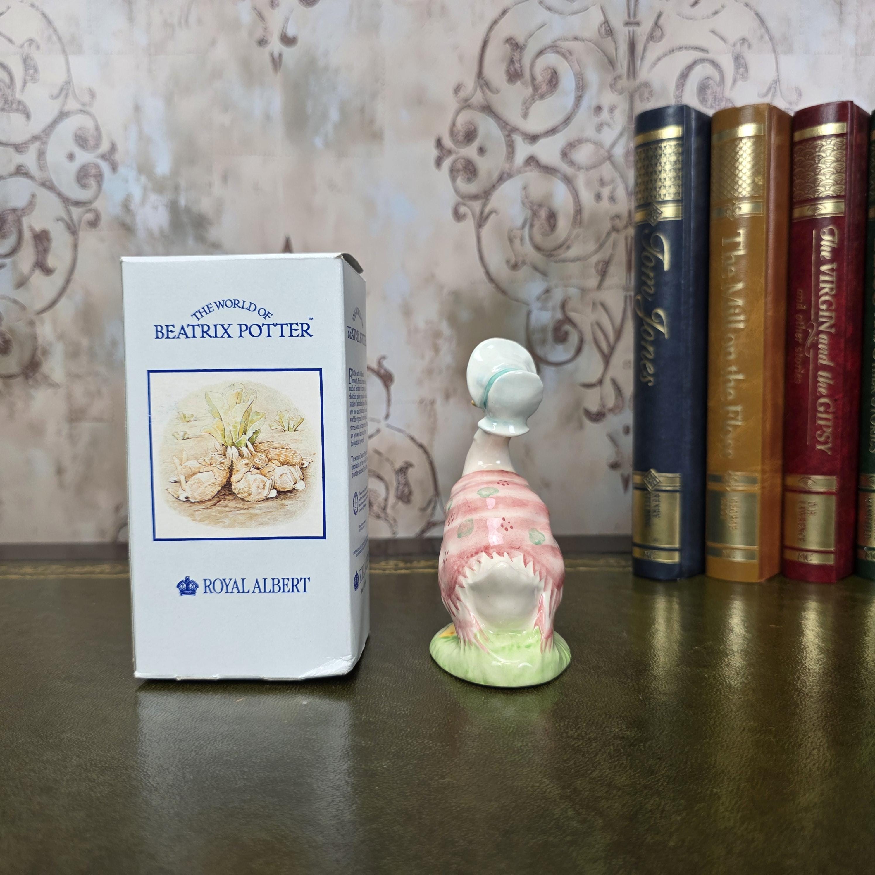 Royal Albert Jemima Puddleduck Figurine 1989 Beatrix Potter Bone China Boxed England Collectors Piece