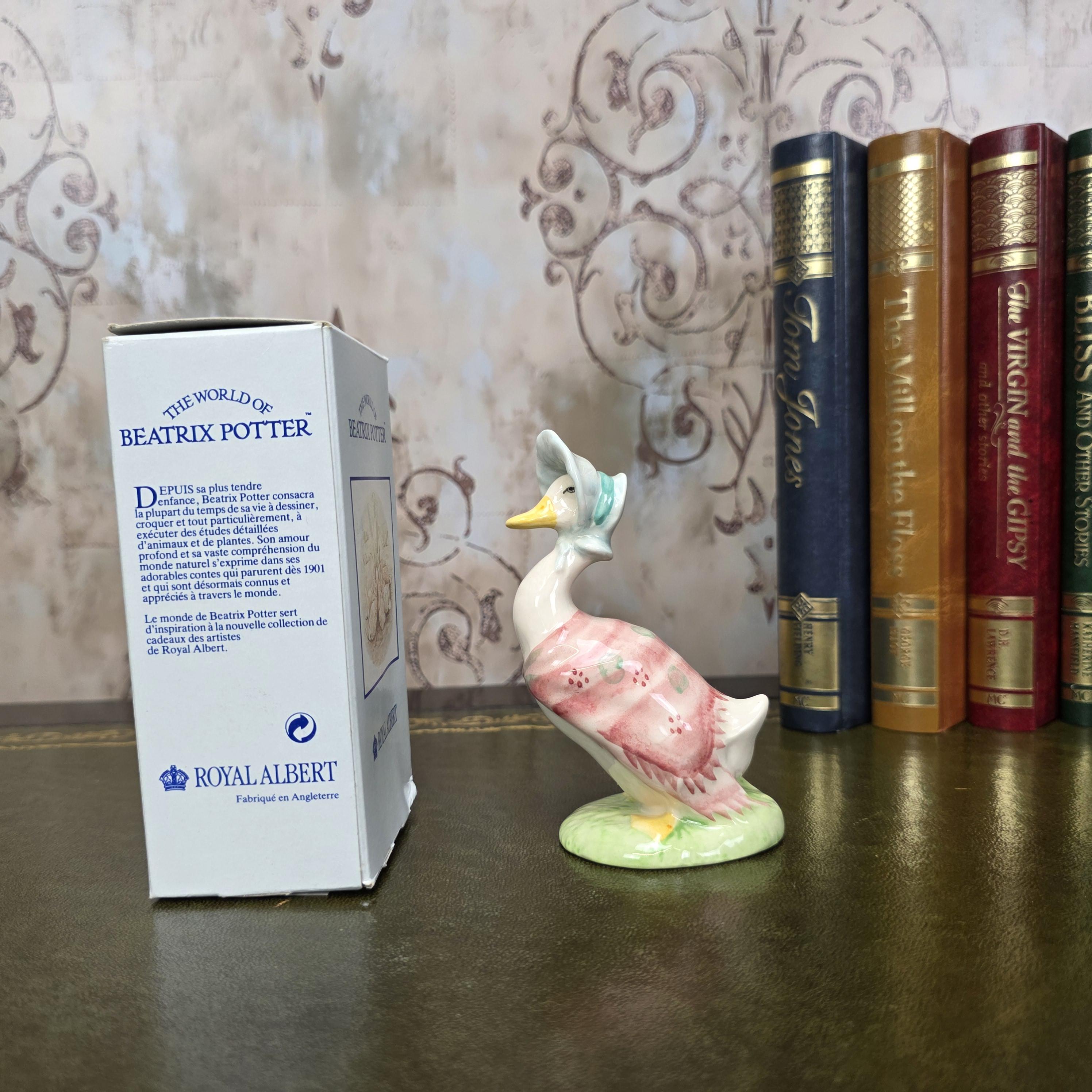 Royal Albert Jemima Puddleduck Figurine 1989 Beatrix Potter Bone China Boxed England Collectors Piece