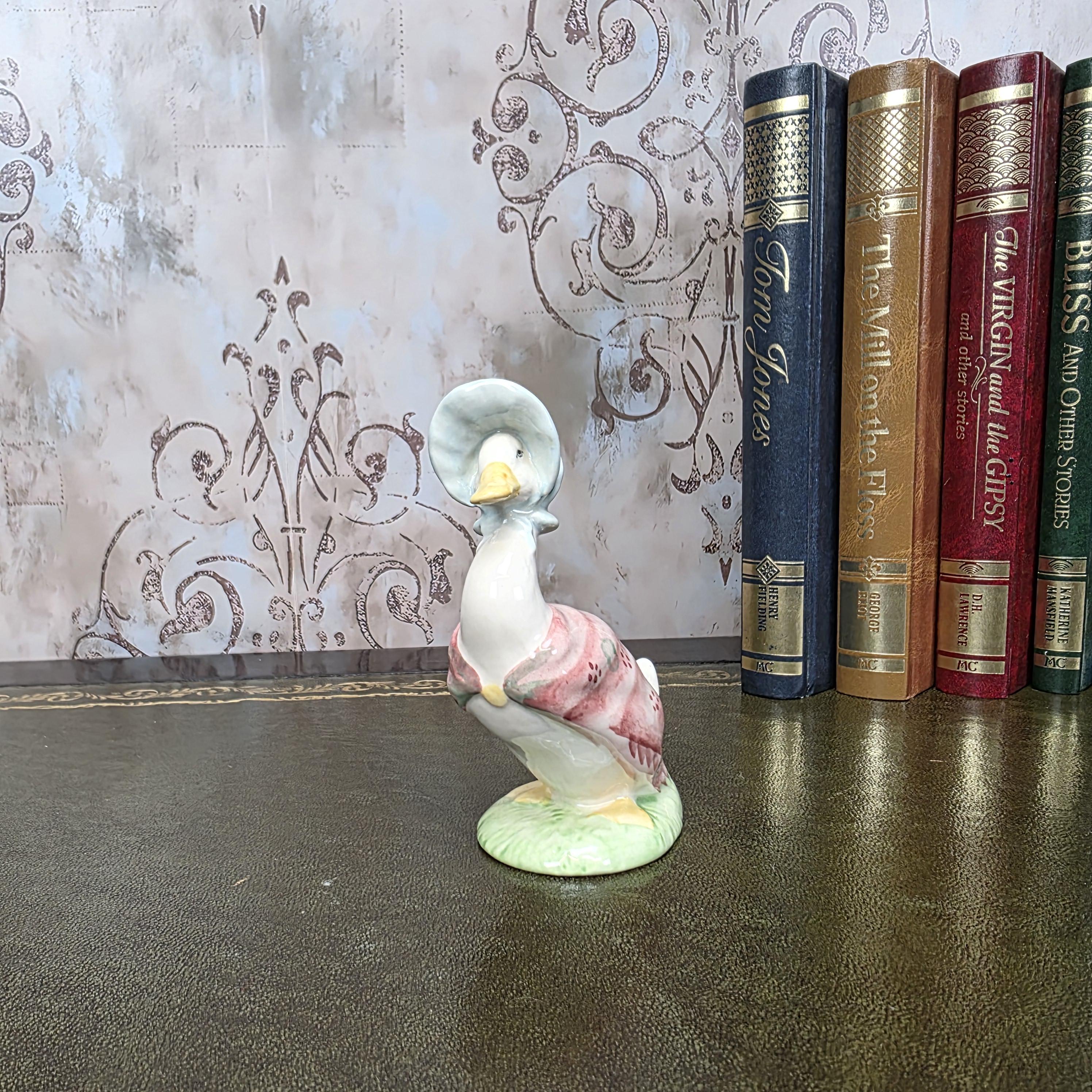 Royal Albert Jemima Puddleduck Figurine 1989 Beatrix Potter Bone China Boxed England Collectors Piece