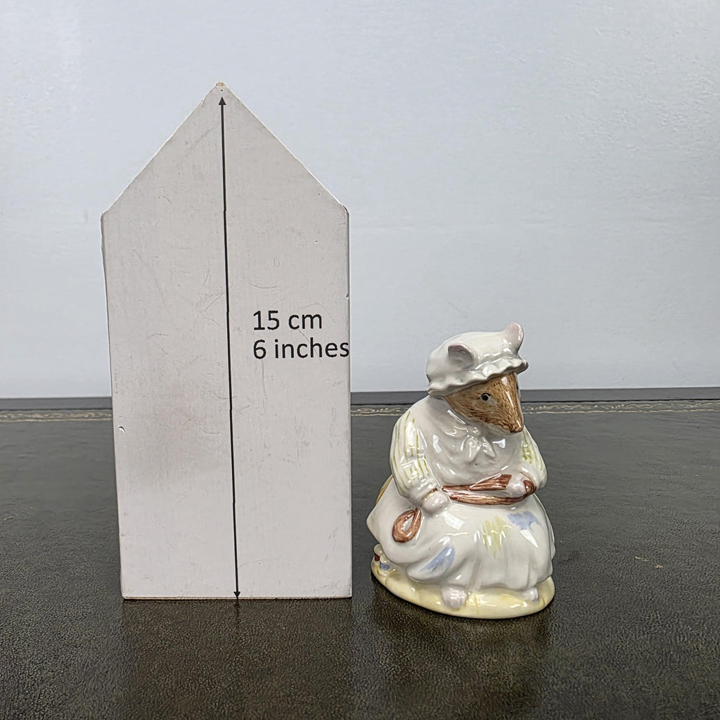 Royal Doulton Brambly Hedge Lily Weaver Mouse Figurine | 1988 Porcelain Collectible