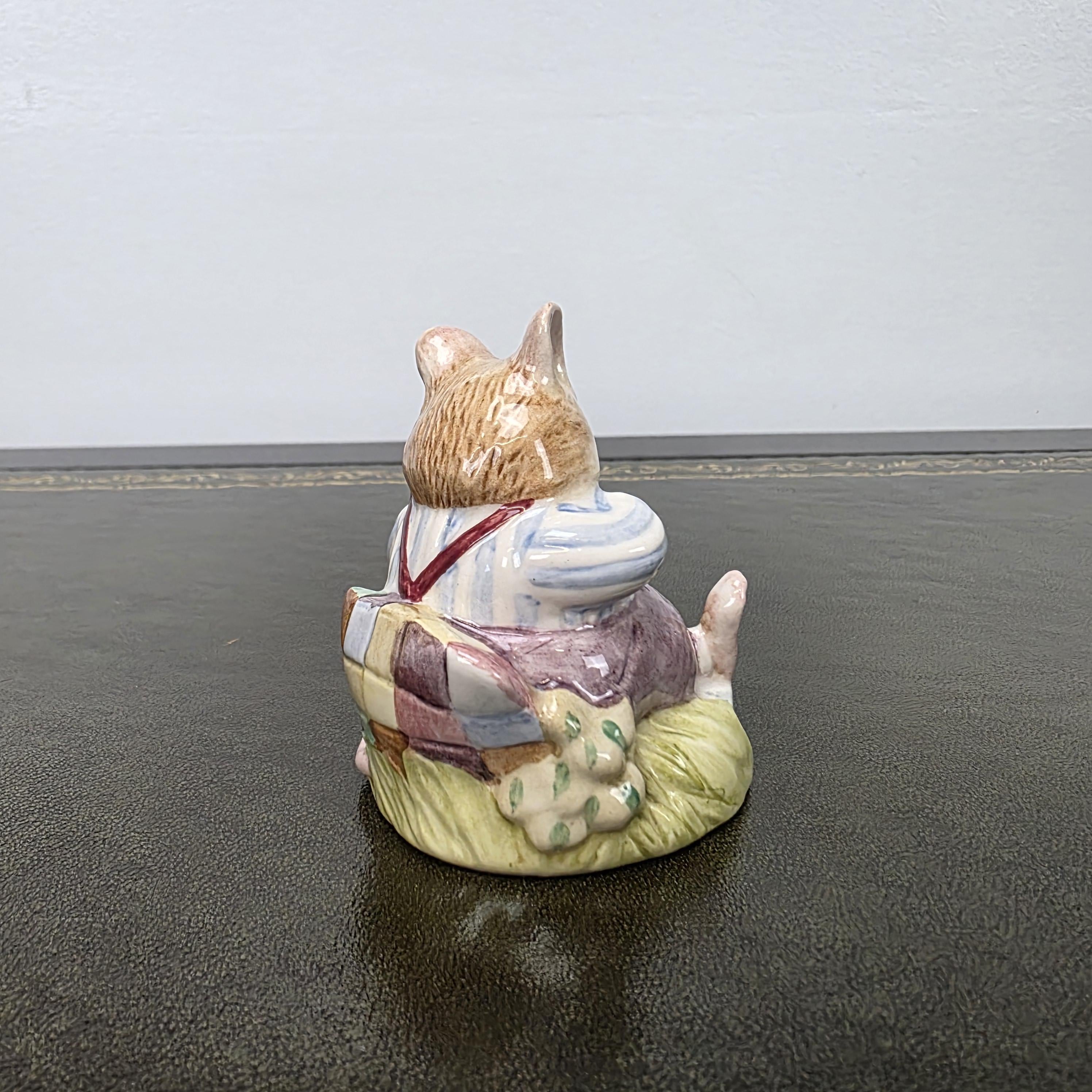 Royal Doulton Brambly Hedge Figurine Mr Toadflax DBH10 1983 Bone China Figure Mouse Ornament