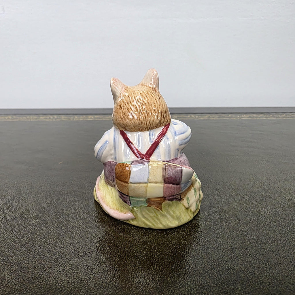 Royal Doulton Brambly Hedge Figurine Mr Toadflax DBH10 1983 Bone China Figure Mouse Ornament