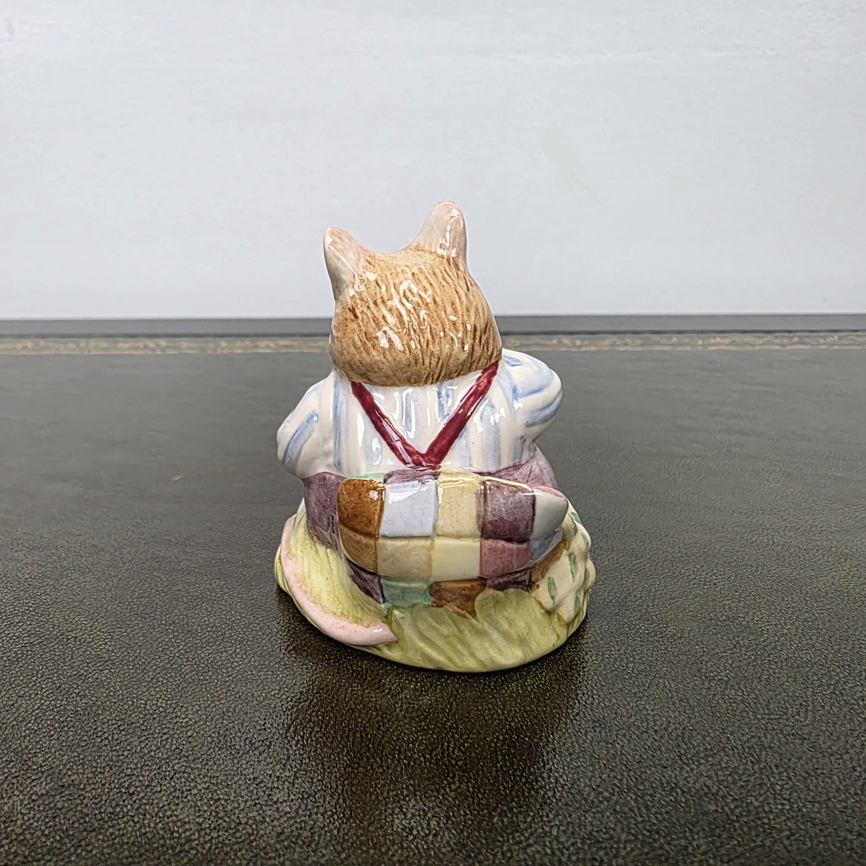 Royal Doulton Brambly Hedge Figurine Mr Toadflax DBH10 1983 Bone China Figure Mouse Ornament