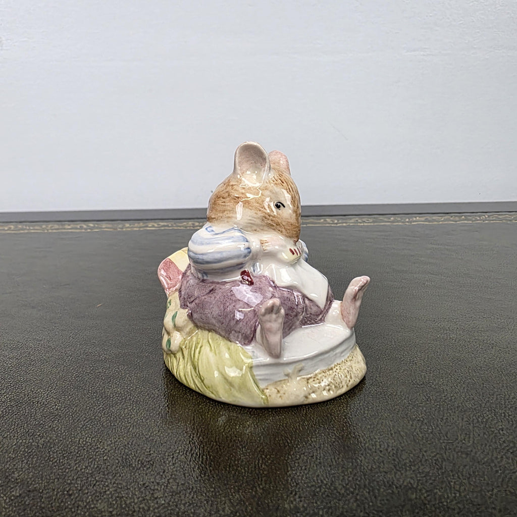 Royal Doulton Brambly Hedge Figurine Mr Toadflax DBH10 1983 Bone China Figure Mouse Ornament