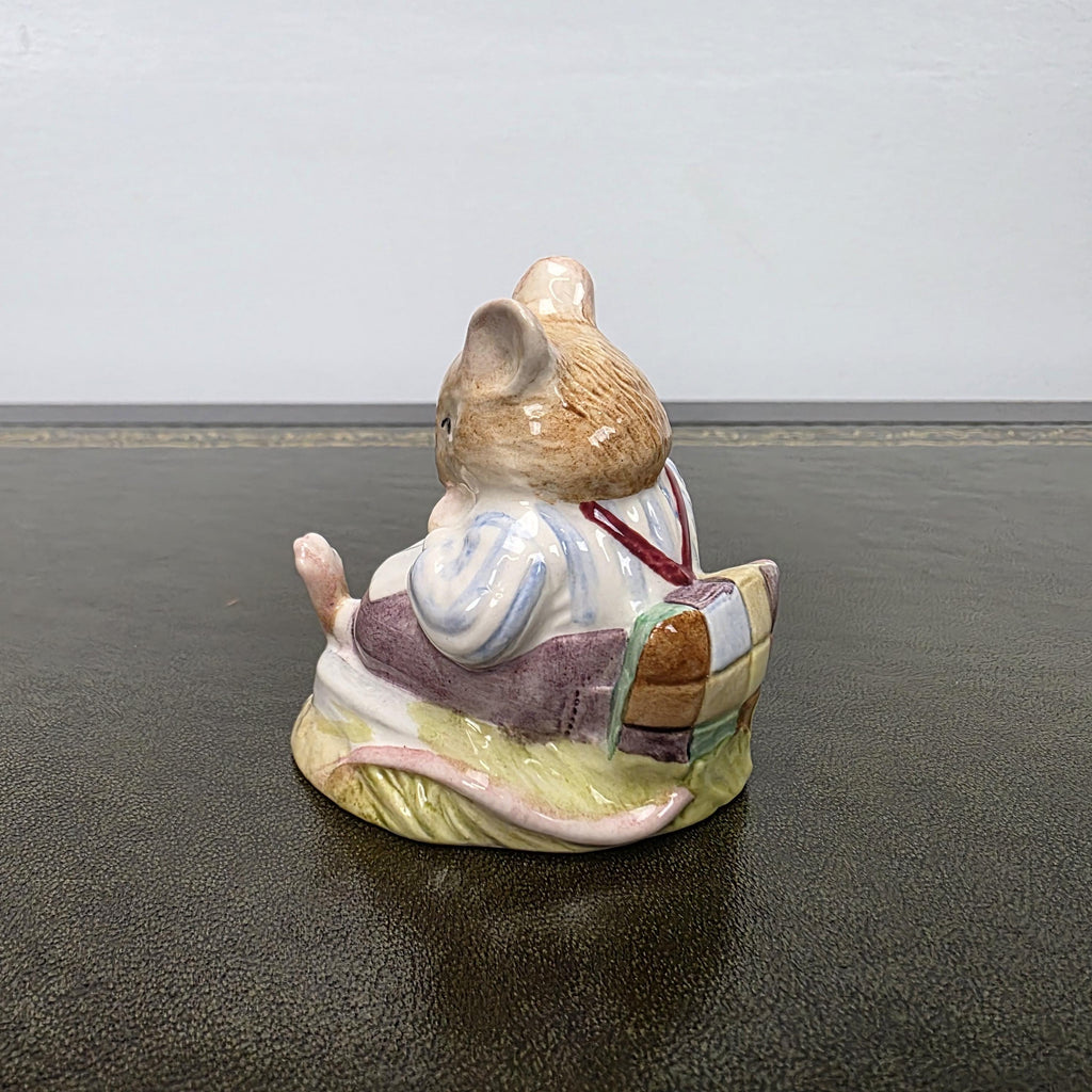 Royal Doulton Brambly Hedge Figurine Mr Toadflax DBH10 1983 Bone China Figure Mouse Ornament
