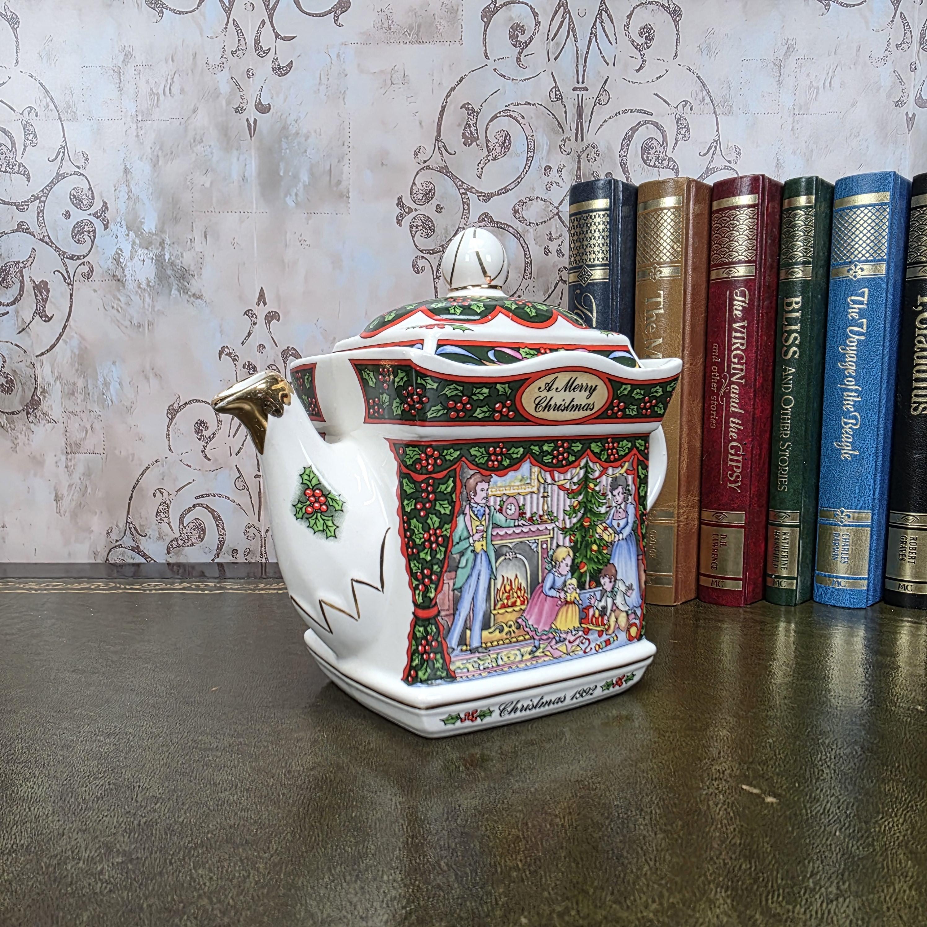 Vintage Sadler A Merry Christmas Morning Tea Pot, Made In England, Collectible Teapot, Afternoon Tea