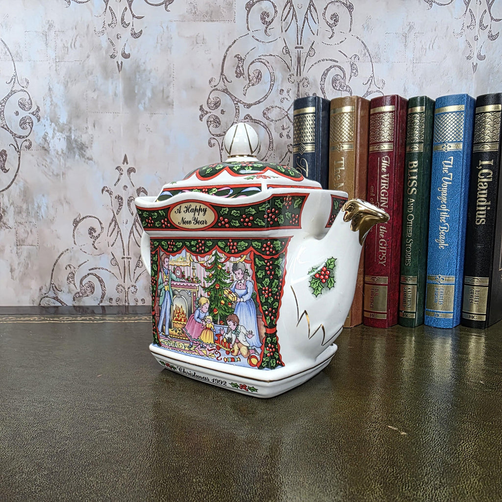 Vintage Sadler A Merry Christmas Morning Tea Pot, Made In England, Collectible Teapot, Afternoon Tea