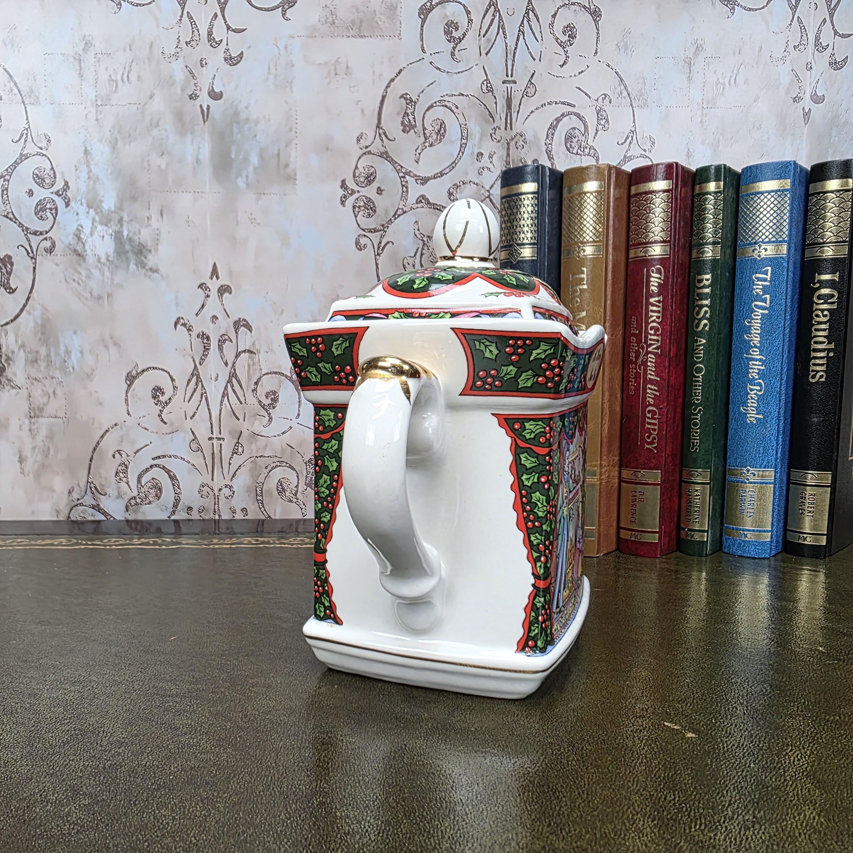 Vintage Sadler A Merry Christmas Morning Tea Pot, Made In England, Collectible Teapot, Afternoon Tea