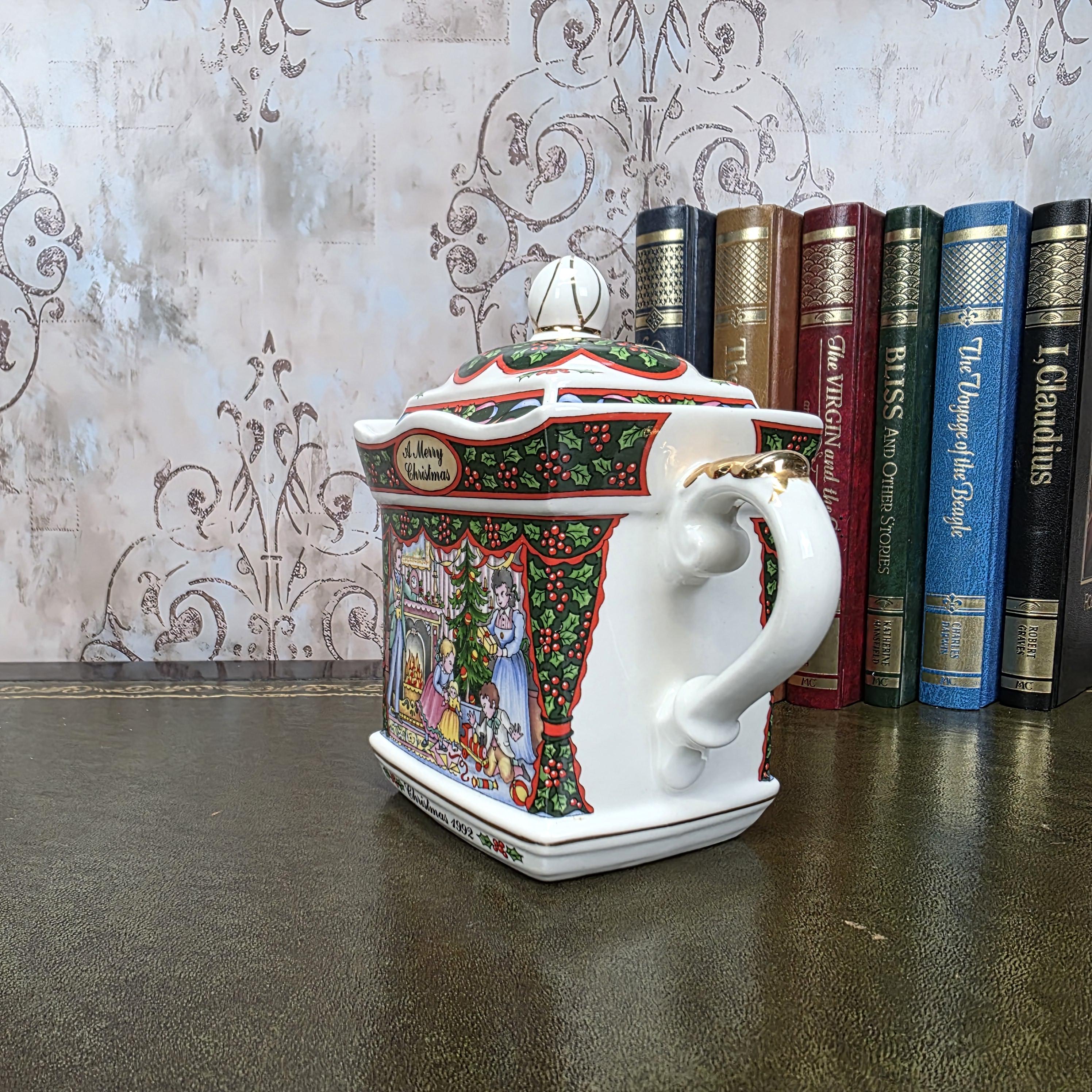 Vintage Sadler A Merry Christmas Morning Tea Pot, Made In England, Collectible Teapot, Afternoon Tea