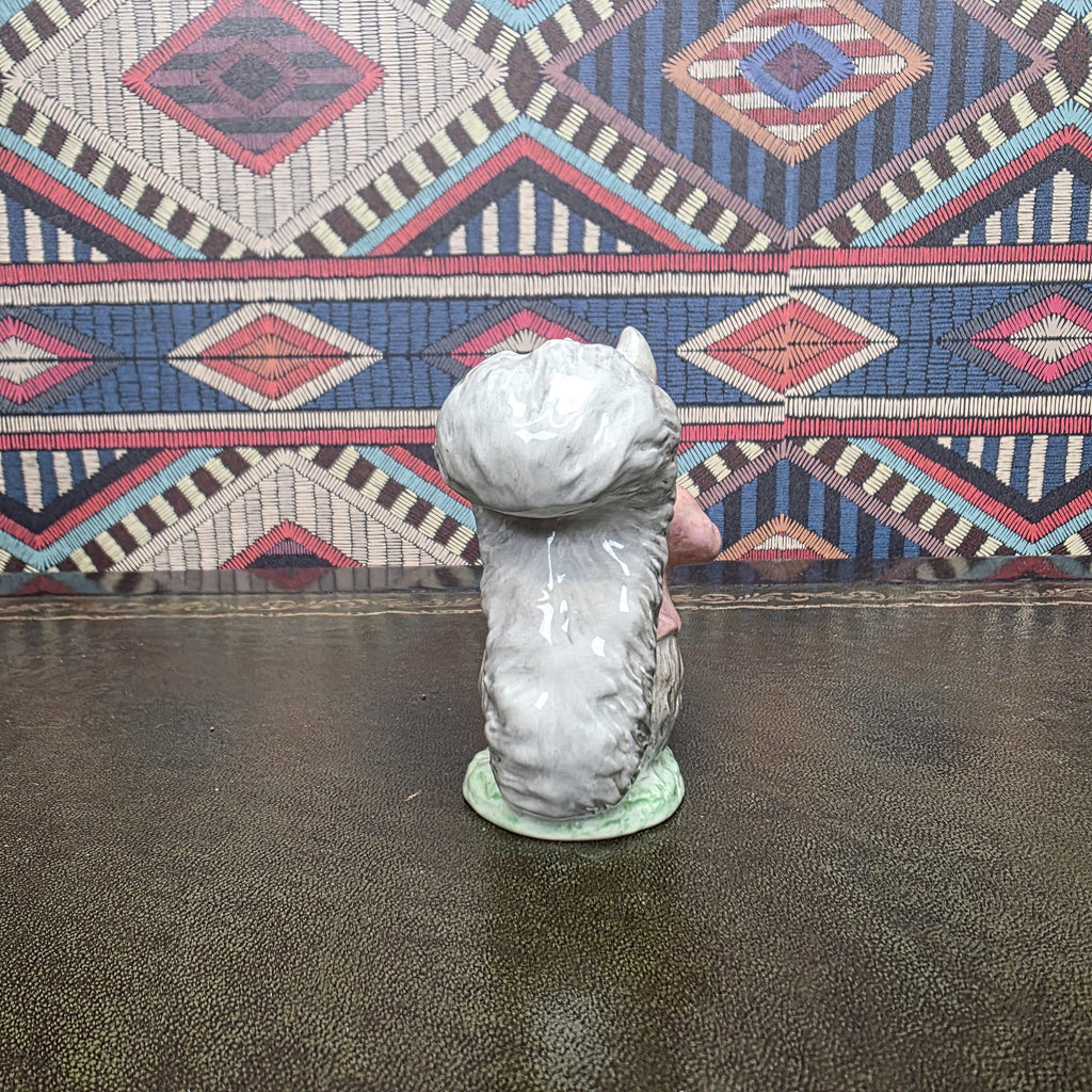 Timmy Tiptoes Bunnykins Figurine Royal Albert Beatrix Potter Porcelain Squirrel Figure Vintage Nursery Collectible