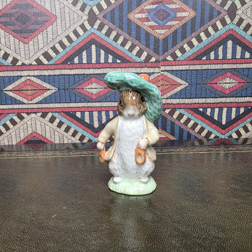Beatrix Potter Benjamin Bunny Figurine Royal Albert 1989 Porcelain Rabbit Figure Vintage English Collectible