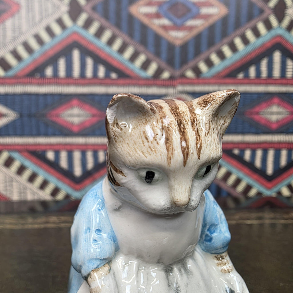Royal Albert Beatrix Potter Ribby Cat Figurine 1992 Porcelain Collectible