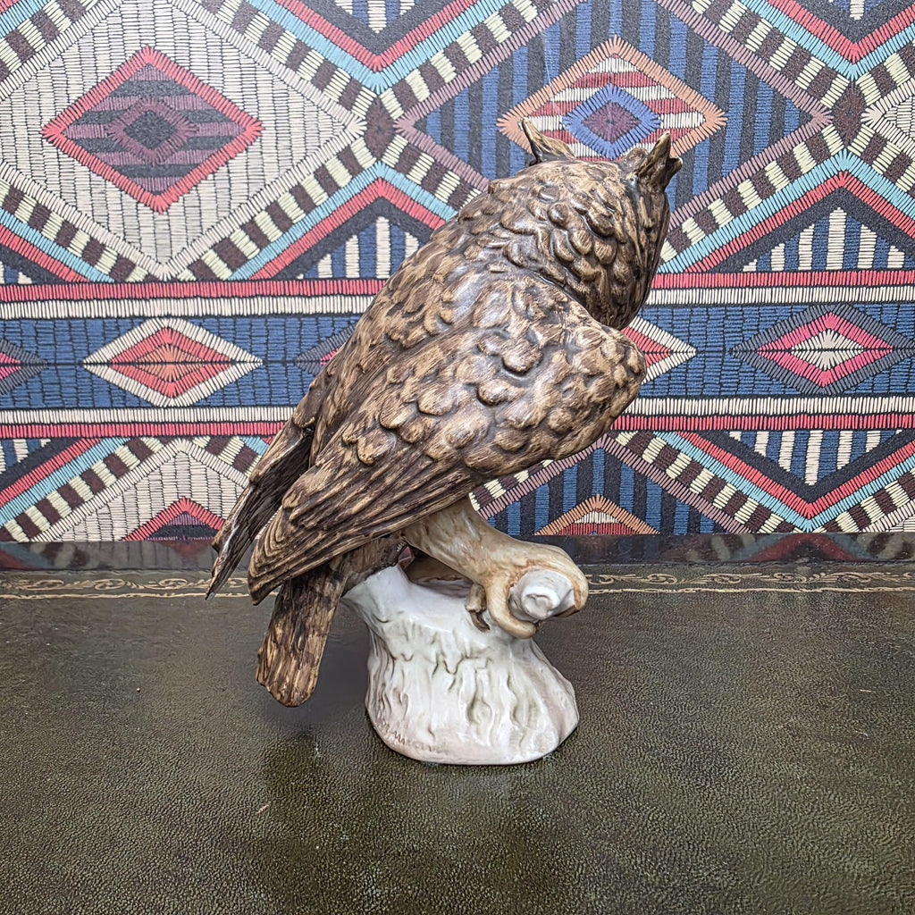 Hummel Screech Owl Figurine CV99 1969 Goebel West Germany Ceramic Woodland Bird Sculpture Vintage