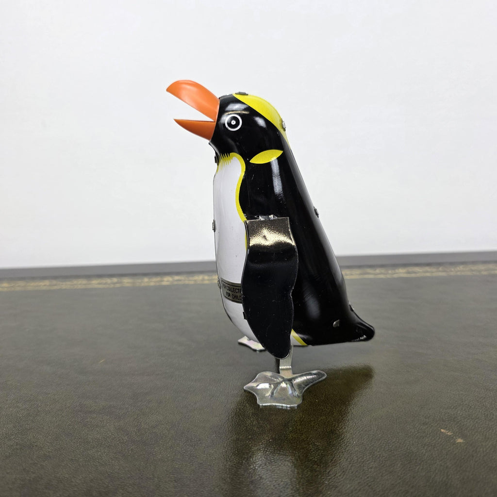 Vintage Wind Up Penguin Tin Toy | Boxed Collectable Display Piece | Made in China 1980s
