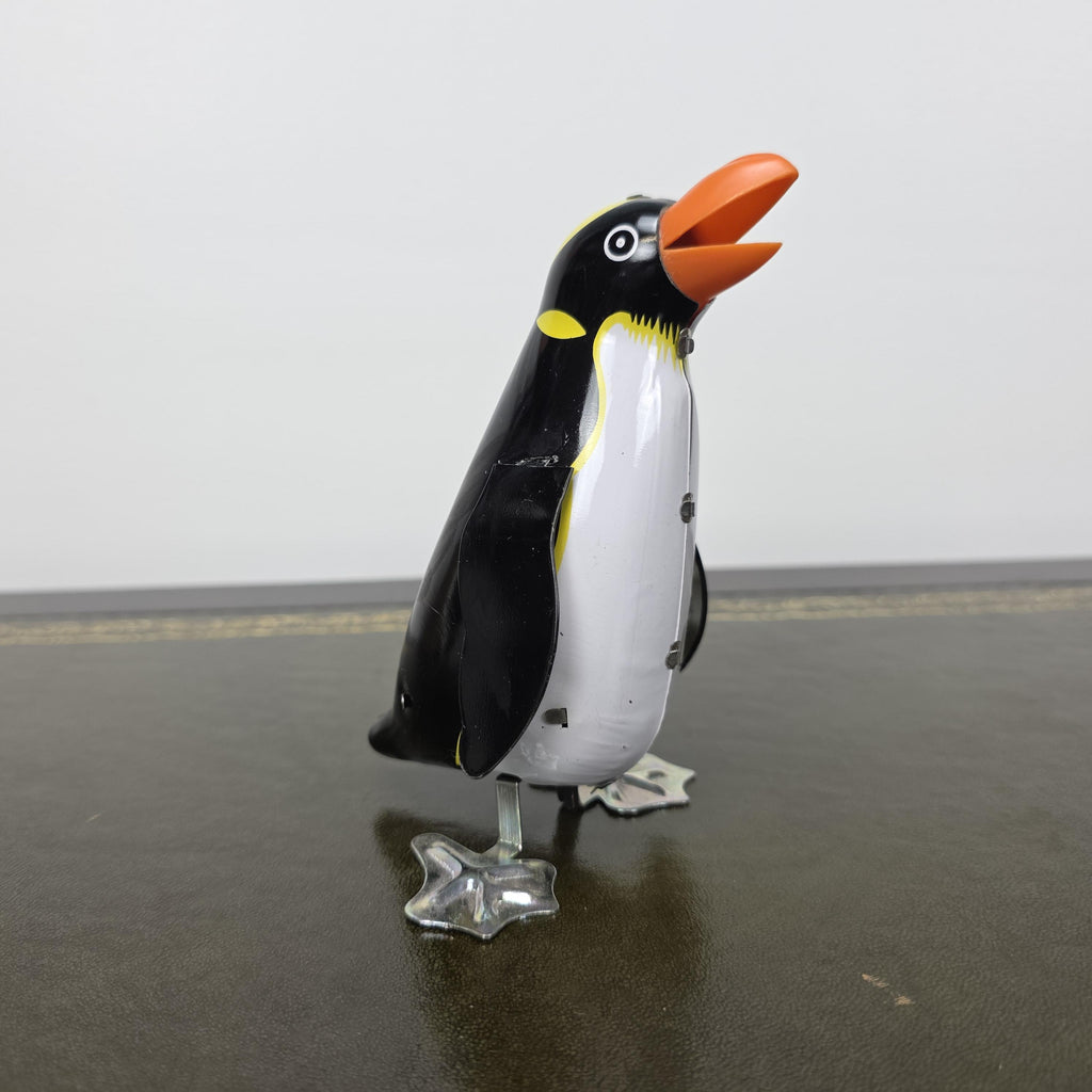 Vintage Wind Up Penguin Tin Toy | Boxed Collectable Display Piece | Made in China 1980s