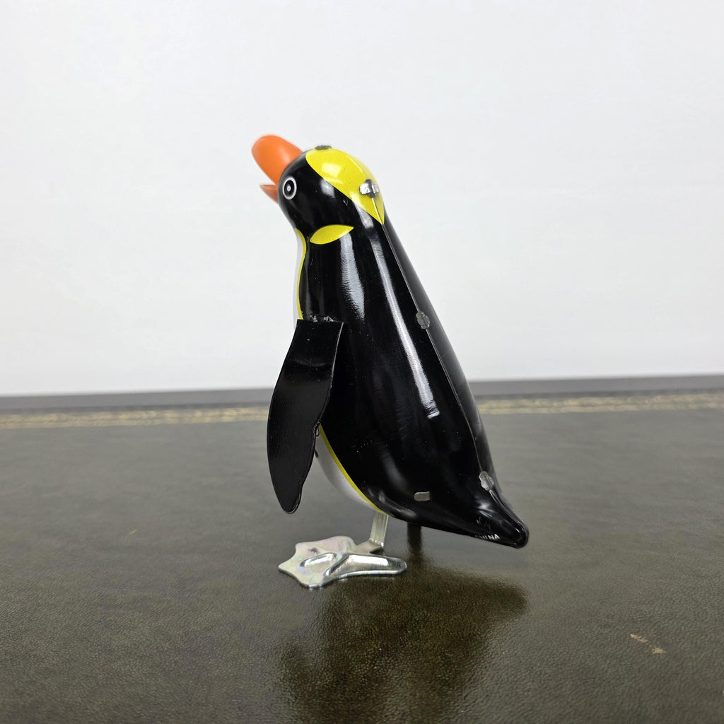 Vintage Wind Up Penguin Tin Toy | Boxed Collectable Display Piece | Made in China 1980s