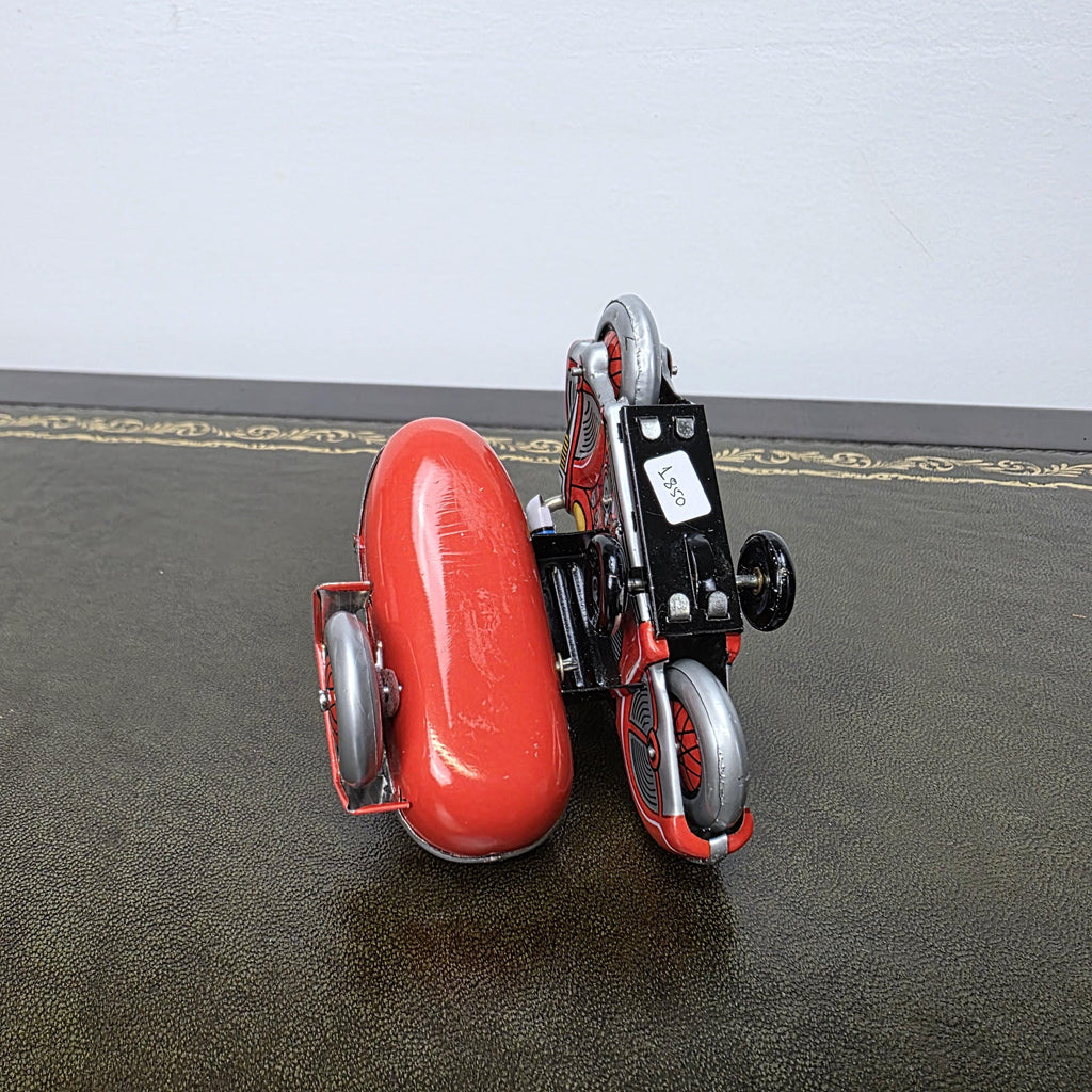Vintage Wind Up Motorcycle with Sidecar MS281 Tin Toy | Boxed Collectable | China 1980s