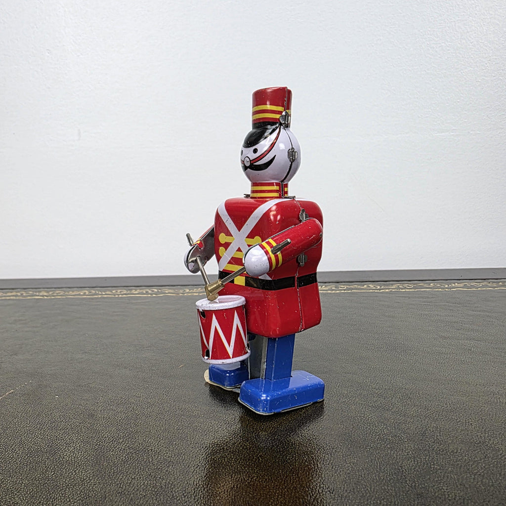MS 250 Wind Up Robot Drummer Tin Toy | Collectable Mechanical Figure | Boxed Vintage Decor