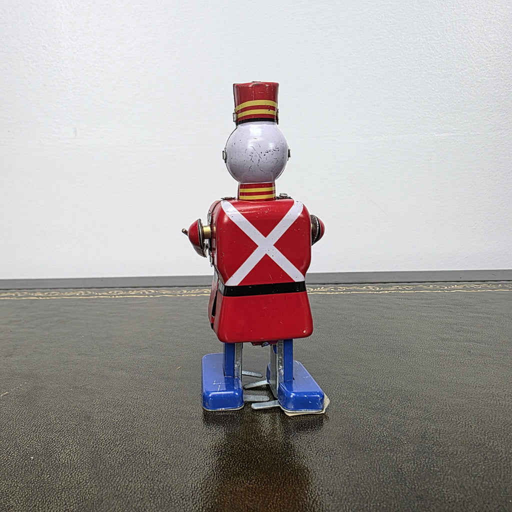 MS 250 Wind Up Robot Drummer Tin Toy | Collectable Mechanical Figure | Boxed Vintage Decor
