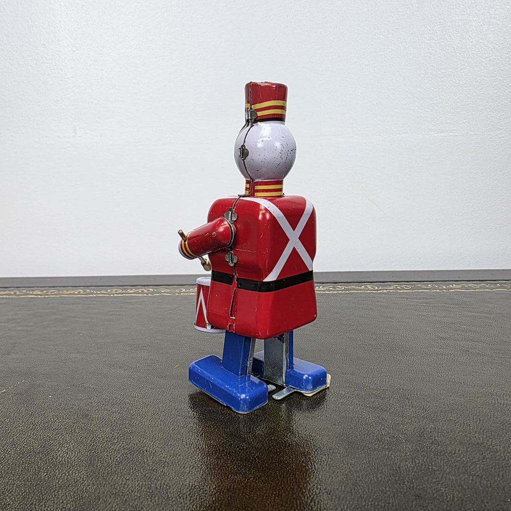 MS 250 Wind Up Robot Drummer Tin Toy | Collectable Mechanical Figure | Boxed Vintage Decor