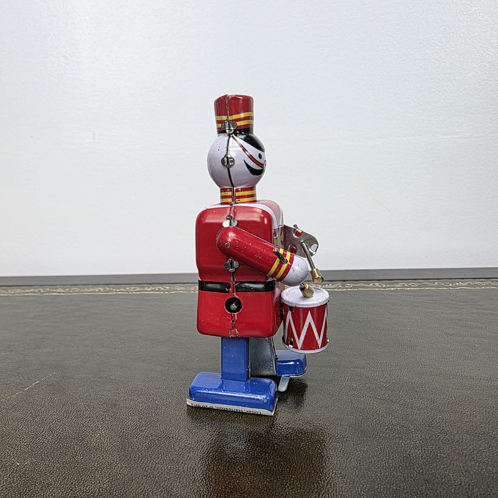 MS 250 Wind Up Robot Drummer Tin Toy | Collectable Mechanical Figure | Boxed Vintage Decor