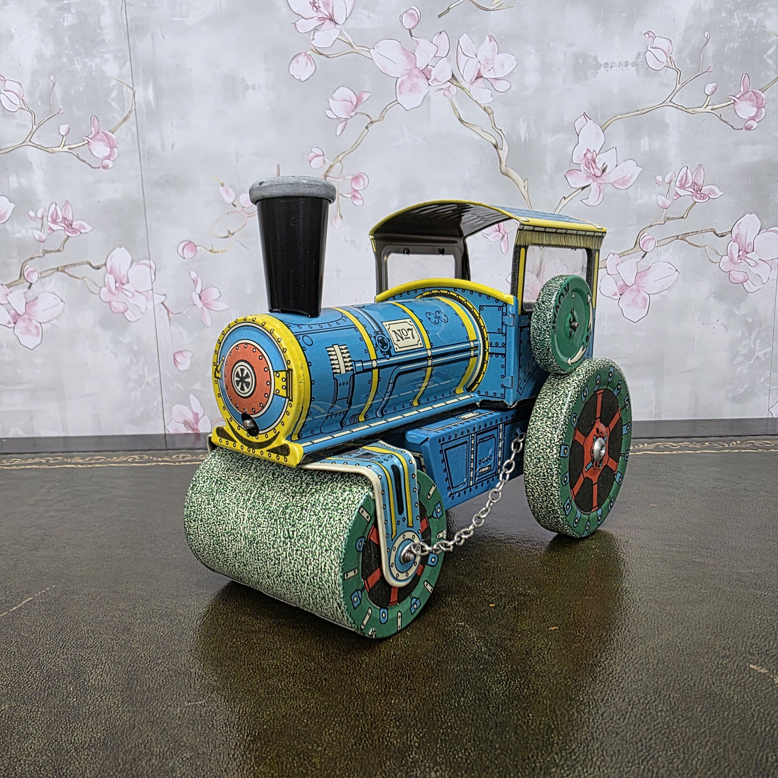 Vintage Tin Wind Up Road Roller Toy | KOVAP Retro 1927 | Made in Czech Republic