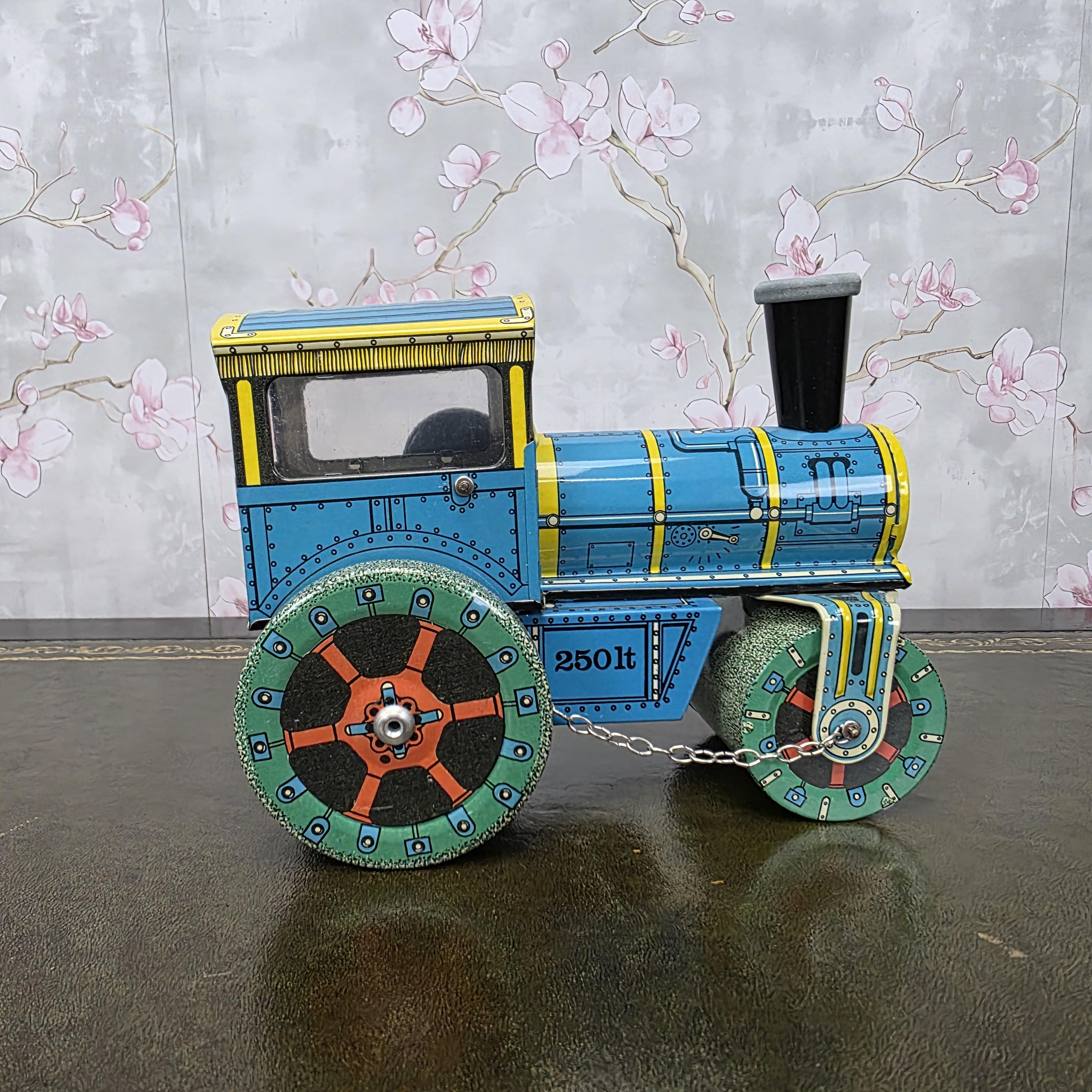Vintage Tin Wind Up Road Roller Toy | KOVAP Retro 1927 | Made in Czech Republic