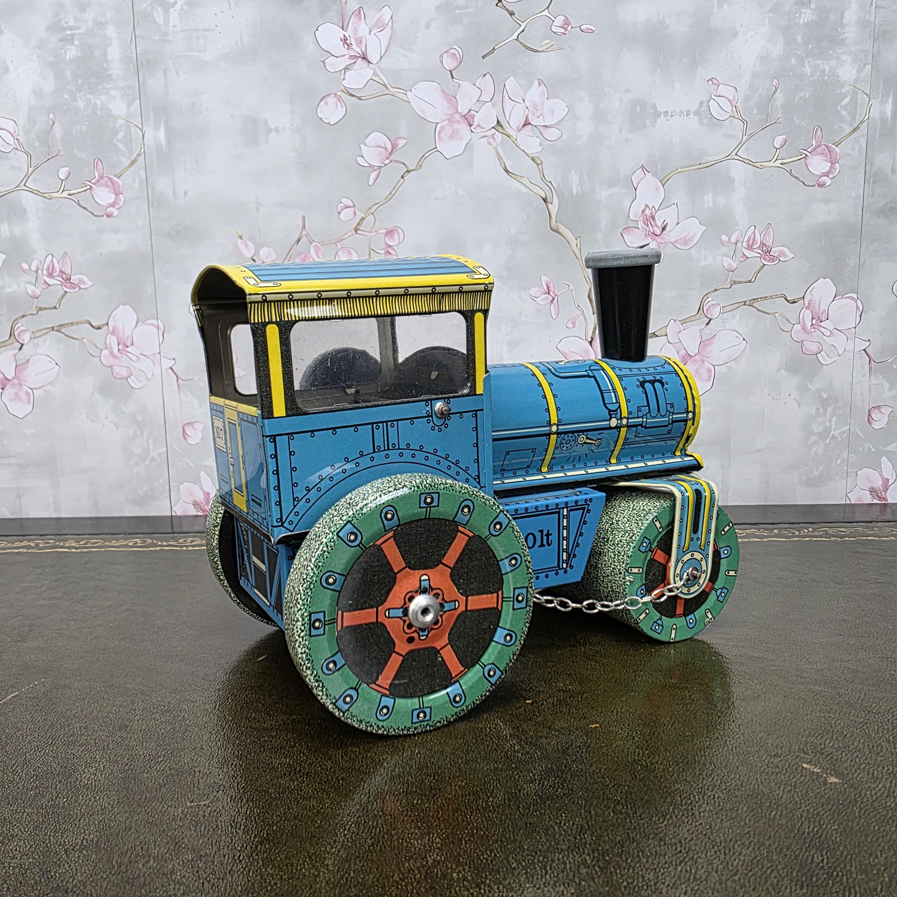 Vintage Tin Wind Up Road Roller Toy | KOVAP Retro 1927 | Made in Czech Republic