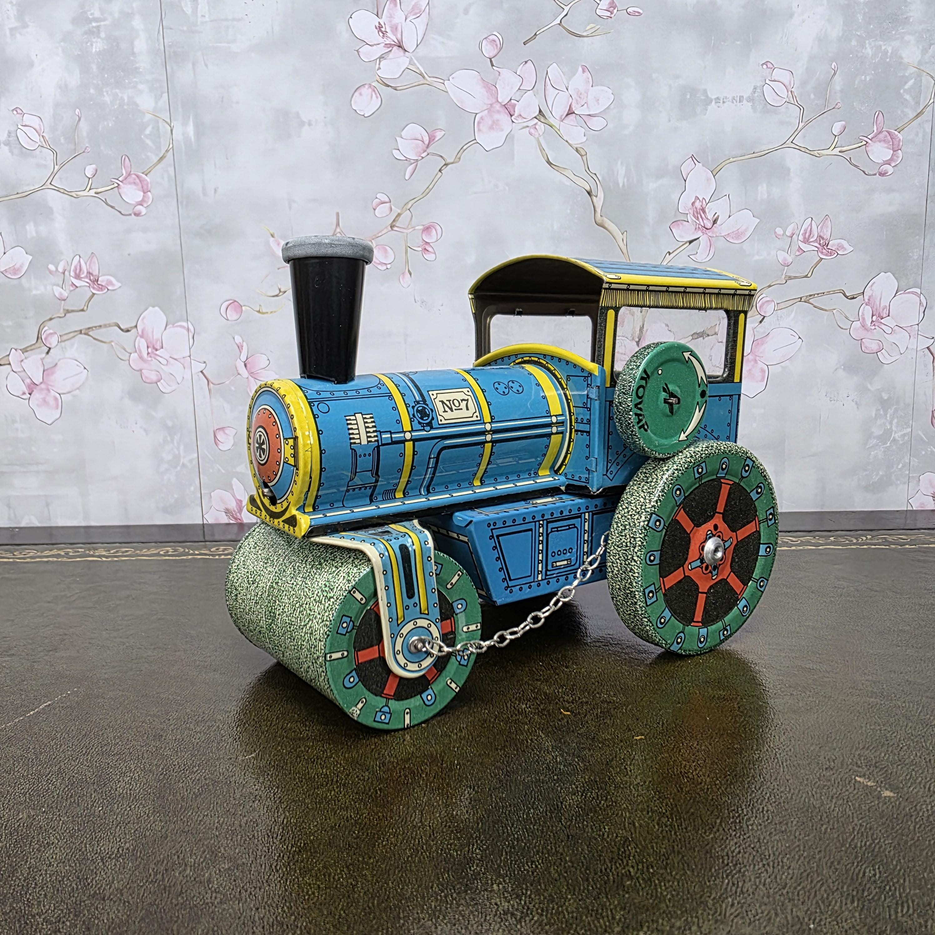 Vintage Tin Wind Up Road Roller Toy | KOVAP Retro 1927 | Made in Czech Republic