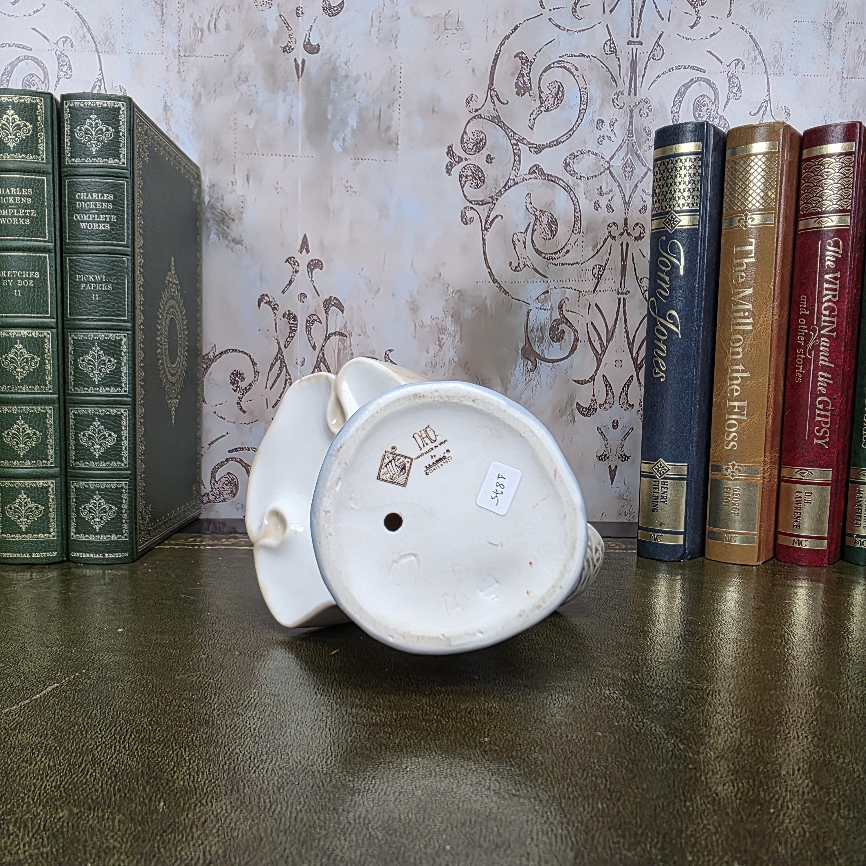 Nao by Lladro Girl with Basket Figurine | Hand Made Spain Porcelain 1980s Collectible Piece
