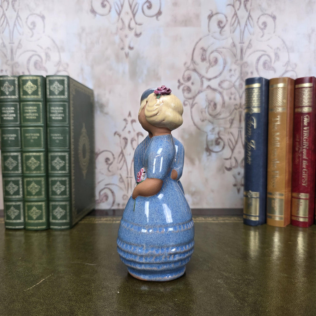 JIE Gantofta Swedish Couple Figurine | Vintage Scandinavian Terracotta Folk Art Statue Nordic Decor
